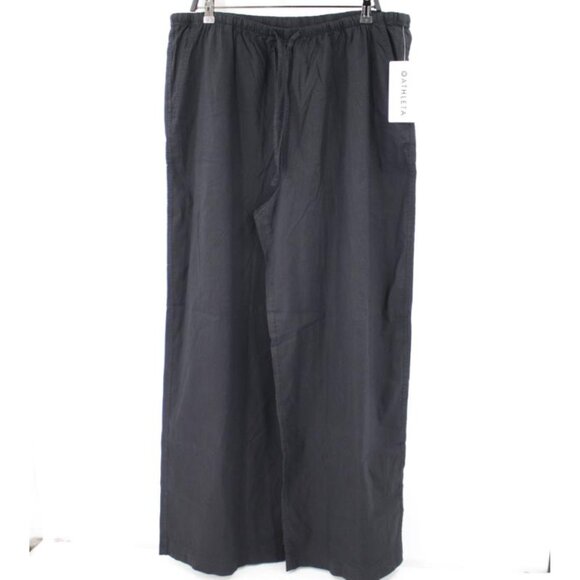 NWT Athleta Pants Women XLT Paradise Linen Blend Wide Leg Utility High Rise Tall - Picture 1 of 12